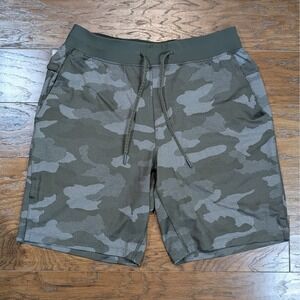 Lululemon Shorts Mens T.H.E. Short 9" Linerless Green‎ Camouflage Stretch Large